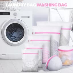 Thijox - Set van 7 Waszakken, Wasnetten met Hoogwaardige Ritssluiting, Opbergtas voor Onderweg, Ideaal voor Fijne Was, Ondergoed, Lingerie, Blouses, B — thumbnail 4