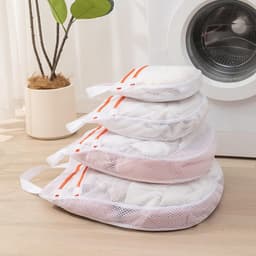Thijox - 4 Stuks Wasnet Dubbellaags Waszak met Ritssluiting en Handgrepen - Wasnet voor Ondergoed, Slips, Handdoeken - 4 Maten - Ideaal voor Wasmachin — thumbnail 4