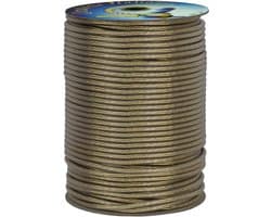 Italiane 006077503 waslijn Acc Ott 6 mm-100 MT, messing staal transparant