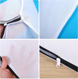 2 stuks mesh waszak voor schoenen, herbruikbare waszakken voor wasmachine, reisopslag met duurzame ritsen, ideaal voor alle soorten schoenen, kleding, sokken, bh's — thumbnail 5