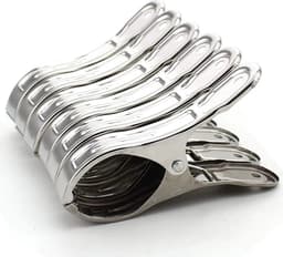Grote handdoekclips Geschikt voor op het strand, wasknijpers van roestvrij staal, metalen clips, extra grote handdoekclips, Geschikt voor het strand, het zwembad, dagelijkse kleding en dikke badhanddoeken. — thumbnail 2
