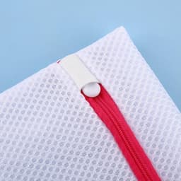 6 Stuks Mini Wasmachine Fijne Waszakken, Waszak met Gaas, Kleine Polyester Fijngaas Waszak voor Hotel Thuis, Honingraat Opbergzakken met Rits Hanglus — thumbnail 4