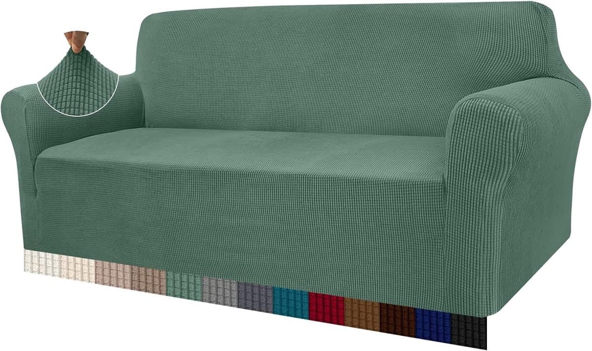 Moderne Stretch Sofa Cover van Jacquard voor 3-Zitsbank - Elastische Bescherming voor Huisdieren in de Woonkamer - Ideaal voor Honden en Katten — afbeelding 1
