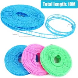 antislip waslijn, 3 stuks, 10 m, campingaccessoires, outdoor, voor — thumbnail 5