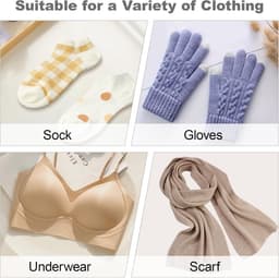 Wasnet voor delicate kleding, waszakken voor ondergoed en sokken, herbruikbare netten met ritssluiting, waterdoorlatend en beschermend, 4 stuks, 18 x 15 cm, ideaal voor wassen en onderhoud van lingerie — thumbnail 5
