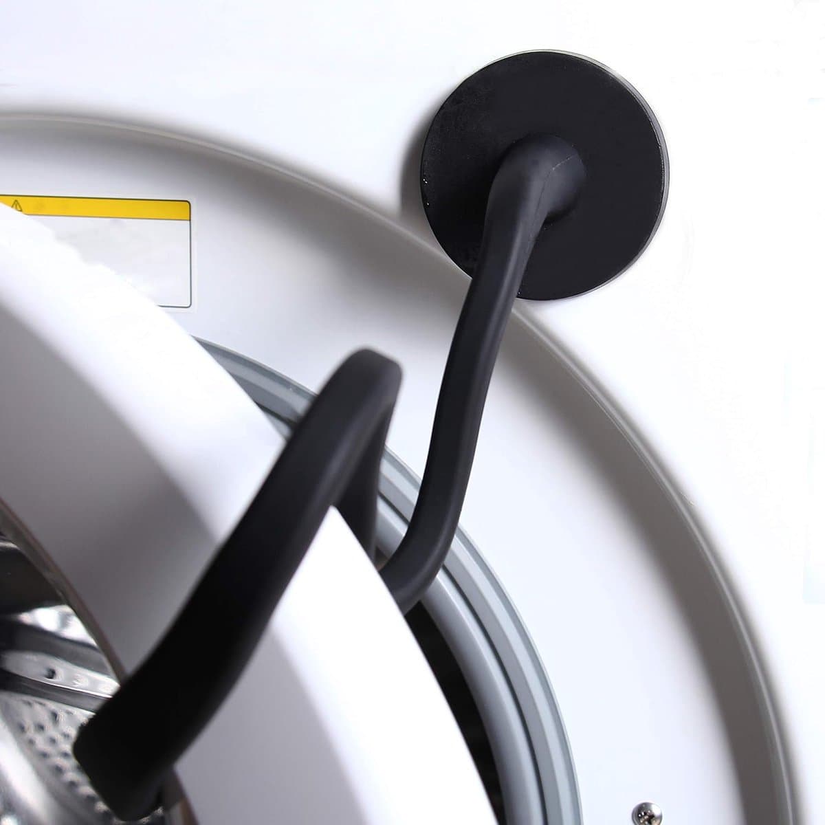 Deurstopper voor wasmachine met voorlader - Magnetische - Met 4.3cm magneetvoet - Verstelbaar en Flexibel - Verwijderbare - Deurhouder Wasmachine - Wasmachine Deurstopper - Houdt de deur van de wasmachine open om geurtjes te voorkomen - Zwart — afbeelding 1