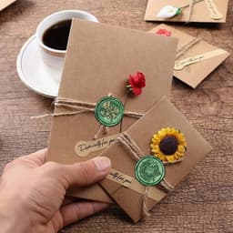 Groene Waszegels voor Briefen, Enveloppen en Uitnodigingen - 100 Octagonale Wasbolletjes voor Creatieve Verpakkingen en Ambachtelijke Projecten — thumbnail 4
