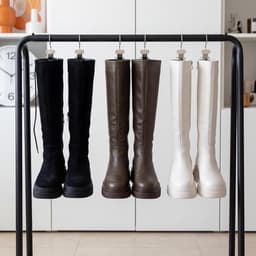 Wasknijpers roestvrij staal, antislip kleerhangerclips, broekhanger met klemmen, ruimtebesparend, hangers voor laarzen, klemhaken, metaal, washaken voor sokken, leggings, organizer — thumbnail 3