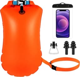 Swim Bubble, droogzak, boei zwemmen | 20L Waterdichte Veiligheidszwemboei voor Open Water en Triatlon — thumbnail 1