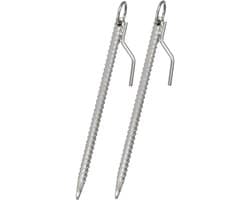 Grondanker - Stormanker tentharing - Tent Vastzetten - Stevig Stalen Ontwerp - 41 cm - Staal