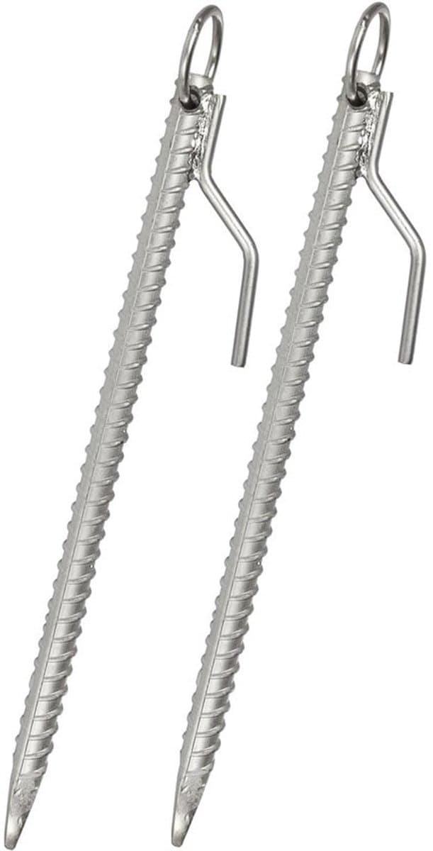 Grondanker - Stormanker tentharing - Tent Vastzetten - Stevig Stalen Ontwerp - 41 cm - Staal — afbeelding 1