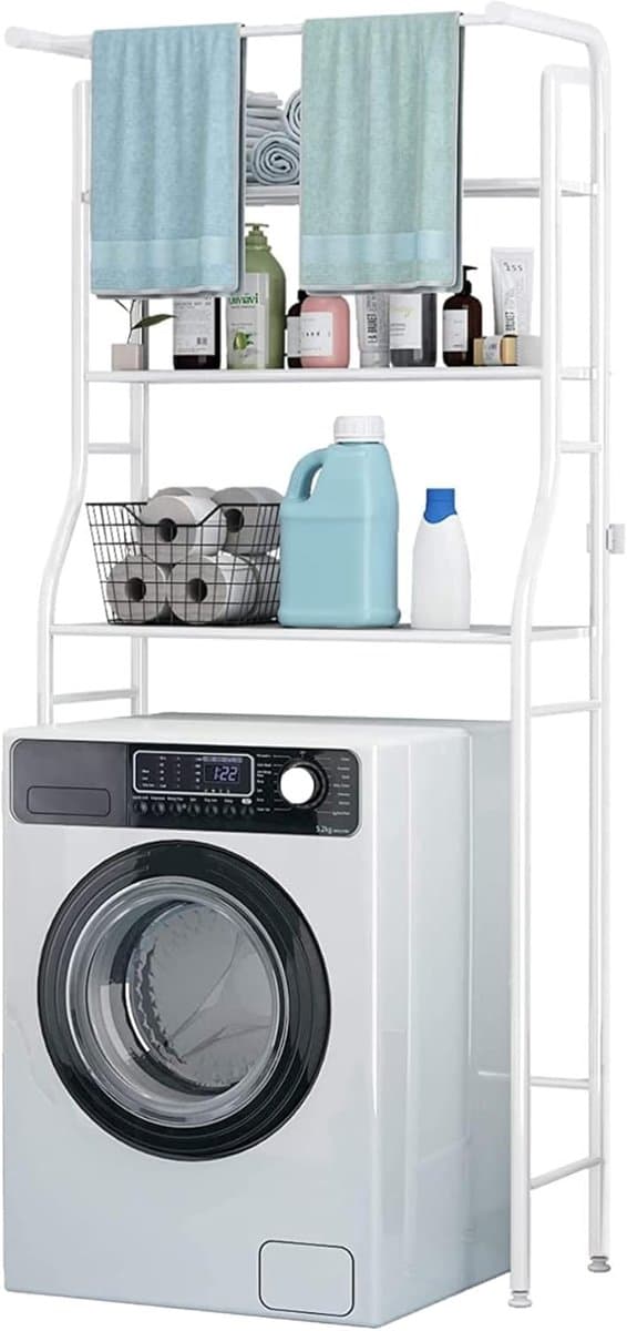 Rekken boven wasmachine - waterdichte opbergplank - multifunctioneel - bespaar ruimte met 3 planken - ShopVlot — afbeelding 1