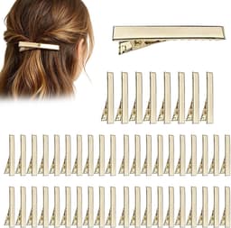 Haarstyling Klemmen - Precisie Clips - Haar Verdelen - Antislip Grip - 50 Stuks - Zwart — thumbnail 5