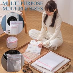 Waszak wasmachine, wasnet voor wasmachine, waszak met ritssluiting, wasnet beha, waszak voor gevoelige mantels, blouse, schoenen, beha, sokken, babykleding enz — thumbnail 2