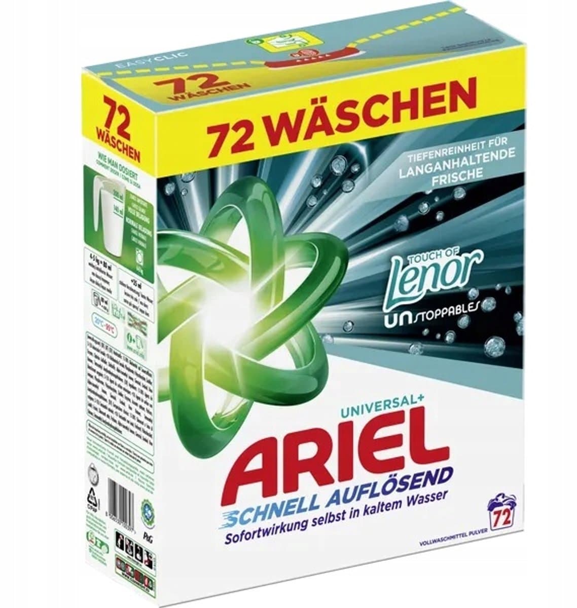 Ariel Waspoeder Touch of Unstoppables 3,96kg - 72 Wasbeurten — afbeelding 1