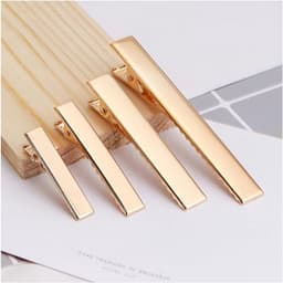 Metalen haarspelden - Eendenbek clips - Haarstyling DIY - Antislip met tanden - 30 stuks 35mm - Goud — thumbnail 1