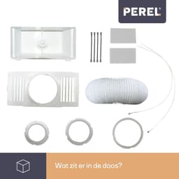 Airco Opvangbak - Condens opvangbak voor wasdroger - Condensbox voor afvoerdroger zonder afvoer - Met 1,5 m afvoerslang en 2 slangklemmen — thumbnail 4