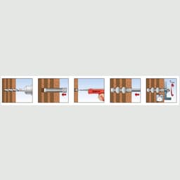 Ankerpluggen met Stangen - Chemische Ankers - Zware Bevestigingen - Versterkte Sock Constructie - M10 x 110 mm - Wit — thumbnail 4