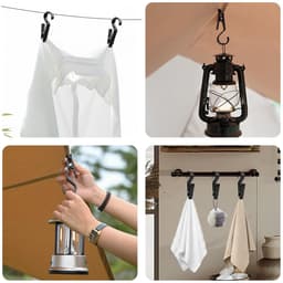 Wasknijpers, tentclips, hangers voor handdoeken, klemhaken, handdoeken, clips, multifunctionele lichthaken, campinguitrusting, accessoires, ophanghaken, snappen voor camping en outdoor — thumbnail 2