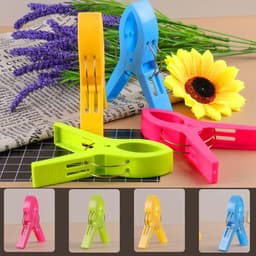 8 stuks klemmen - wasknijpers - winddichte klemmen - antislip klemmen - handdoekklemmen - dekenklemmen - antislip - stevig - duurzaam - herbruikbaar - roestvrij - opbergaccessoires - geschikt voor balkon, strand, handdoek (meerkleurig, 13*8,35 cm) — thumbnail 3