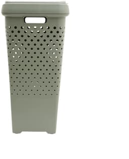 Kunststof wasmand met deksel 70 liter Five® - Terracotta - Met deksel — thumbnail 3