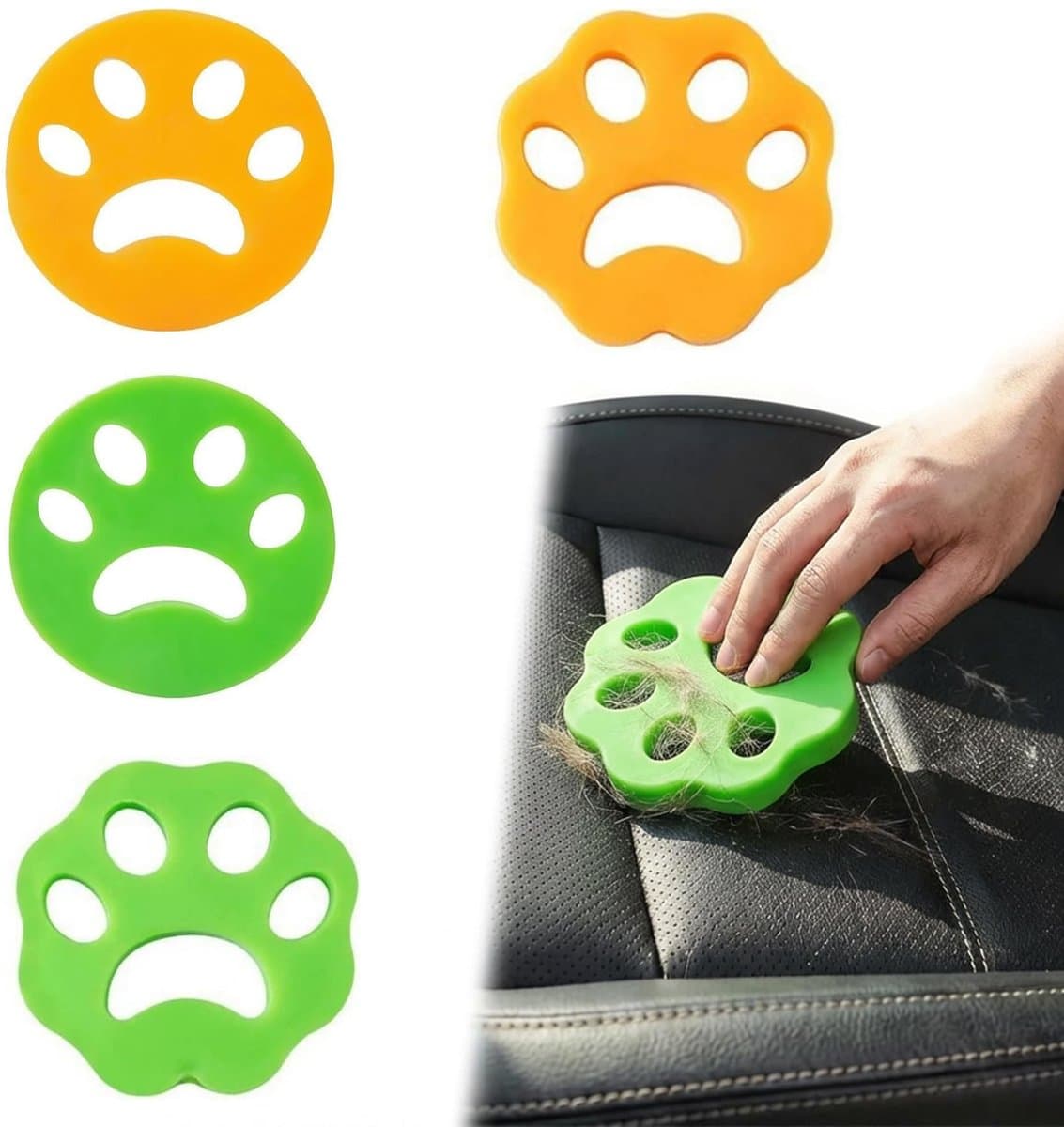 Solidchoice - Set van 4 Dierenhaarverwijderaars voor Wasmachine — afbeelding 1