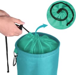 Grote Peg Tas - Waterdicht Polyester - Trekkoordsluiting - Ophanghaak - Voor Wasknijpers — thumbnail 5