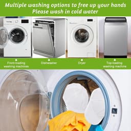 Set van 2 - Hoedenrek - Hoedenrek voor de wasmachine - Houder voor het wassen van baseballpetten - Hoedenbeschermer - Inclusief netzak - Hoedenwaszak - Behoudt effectief de vorm van de hoed - Eén maat - Wit — thumbnail 5