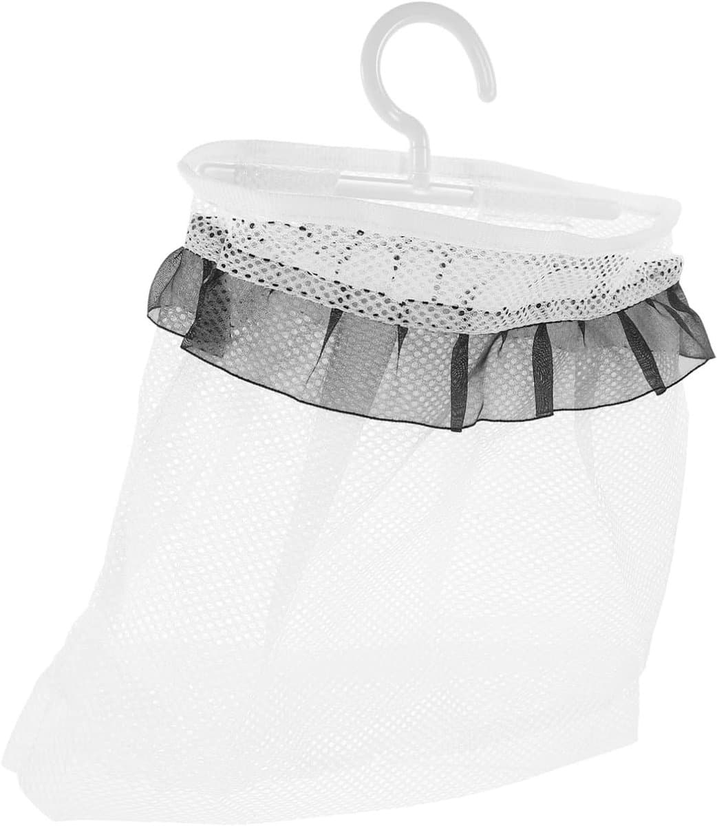 Wasmand Net - Waszak Ophangen - Wasknijpers Opbergen - Met Draaibare Haak - 24.50X22.00X0.10CM - Zoals Getoond — afbeelding 1