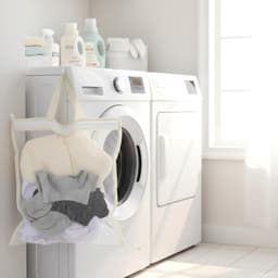 SnelShoppen - Set van 2 Kleine Wasmachine Hangnetten in Mesh voor Delicate Kleding, Lingerie en Sokken met Rits, 33 x 29 cm - Ruimtebesparend en Organ — thumbnail 4