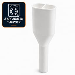 DEGG® Duo Afvoerpijp – Wasmachine en Droger op 1 Afvoer – Wit – Splitter — thumbnail 1