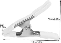 3 Pack Achtergrond Klemmen, Houtbewerking Klemmen, Veerklemmen voor Achtergrondstand, Robuuste Kleine Klemmen, Stevige Achtergrondstand Klemmen, Bruidsjurk — thumbnail 2