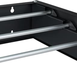 Solvix Wanddroogrek Inklapbaar – Wasrek Wandmontage – Uittrekbare Wandwasdroger voor Binnen en Buiten – 100 cm Zwart — thumbnail 5