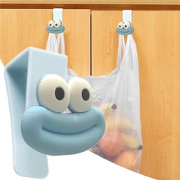 Vuilniszakhouder Clips - Zak Klemmen - Ruimte Ordenen - Creatieve Cartoon Look - 15 x 5 x 9 cm - Blauw — thumbnail 5