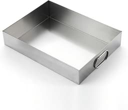 Condensopvangbak - Lekbak Afvoerbak - Water Opvang - Roestvrij Staal - 20-120 cm - Zilver — thumbnail 1