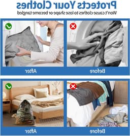 Grote Waszakken met Trekkoord: 4 Stuks voor Kleding, Dekbedhoezen, Reizen en Speelgoed (30x40/60x90cm) — thumbnail 2