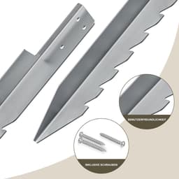 SnelShoppen - Ground Anchors voor Schommels, Tuin, Windbestendig, Kinderschommels, 420 mm, Galvaniseerd Staal, Hoogwaardig en Duurzaam — thumbnail 4