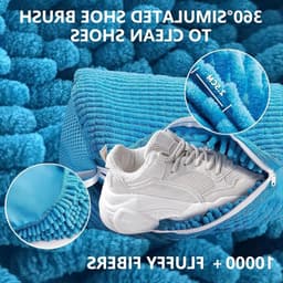 2 Stuks Schoenwaszakken voor de Wasmachine, Herbruikbare Waszakken met Rits, Ideaal voor Sneakers en Sportschoenen — thumbnail 3