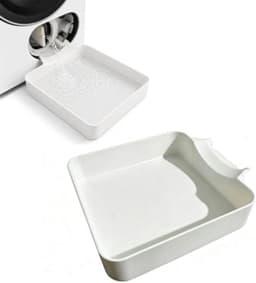 Lekbak Wasmachine - Opvangbak - Universele Wasmachine Lekbak -Afvoerbak Voor Wasmachines - 17.8 × 17.8 × 5 Cm - Eenvoudig Te Installeren - Afvoer Van De Wasmachine - Afvoerbak - Geschikt Voor Appartementen, Garages En Huurwoningen - Wit — thumbnail 1