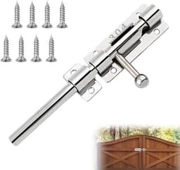 RVS deurgrendel voor huis en tuin - 304 roestvrij staal - verdikt - 16 cm — thumbnail 1