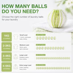 SnelShoppen - 12 Stuks Herbruikbare Anti-Haarballen voor Wasmachine, Nylon, Kleurvast, Voor Dierenharen, Vermindert Klitten en Verbetert Wrijving van — thumbnail 2