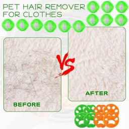 SnelShoppen - Hair Balls voor Wasmachine, 20 Haarverwijderaars, Dierenhaar Vanger, Lintballen voor Kleding, Efficiënte Waservaring, Compact en Praktis — thumbnail 4