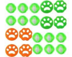 SnelShoppen - Hair Balls voor Wasmachine, 20 Haarverwijderaars, Dierenhaar Vanger, Lintballen voor Kleding, Efficiënte Waservaring, Compact en Praktis