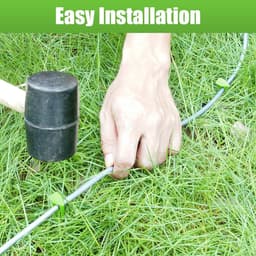 SnelShoppen - Robotic Lawnmower Pegs en Kabelbevestigingshaken - 100 Stuks Grondpinnen - 8.5 cm Groen - Voor Robotgrasmaaier en Limietkabel — thumbnail 2