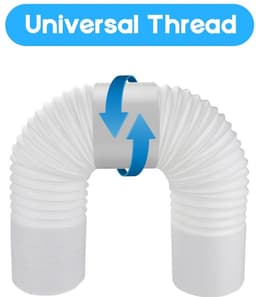 Dailygoods - Afvoerslang Adapter - Flexibele PVC Slangverbinder - 150mm - Air Conditioning - Voor luchtbehandeling - Geschikt voor diverse toepassinge... — thumbnail 3