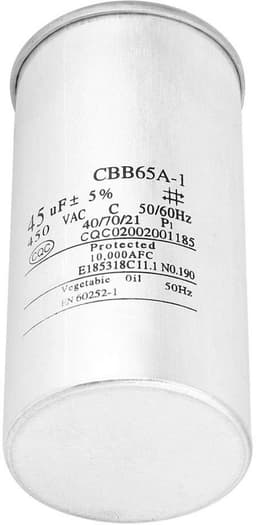 Dailygoods - Condensator - 45UF - Professioneel - Aluminium - Startcondensator - Veilig en betrouwbaar - Geschikt voor airconditioning en wasmachines — thumbnail 4