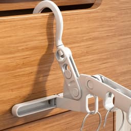 Dailygoods- Opvouwbaar Droogrek - 2 Stuks - Kledinghangers - Ruimtebesparend - Draagbaar - Hoogwaardig ABS - 5 Gaten - Kledinghanger — thumbnail 3