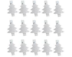 Dailygoods- Houten Wasknijpers 100 Stuks - Decoratieve Klemmen - Knijpers voor Fotomuren - Houten Knutselklemmen - Geschikt voor Feesten - Afmeting 3,5 cm