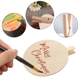 Dailygoods- Knijpers Miniatuur - Houten Knijpers - 50 Stuks - Ronde Klemmen - 5 x 5,8 cm - Duurzaam Hout - Houten Clips — thumbnail 2