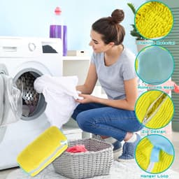 Dailygoods- Waszak Schoenen Herbruikbaar - Waszak met Rits - Waszakken voor Wasgoed - Wasnet - Waszak Groot - Geschikt voor Wasmachine — thumbnail 3
